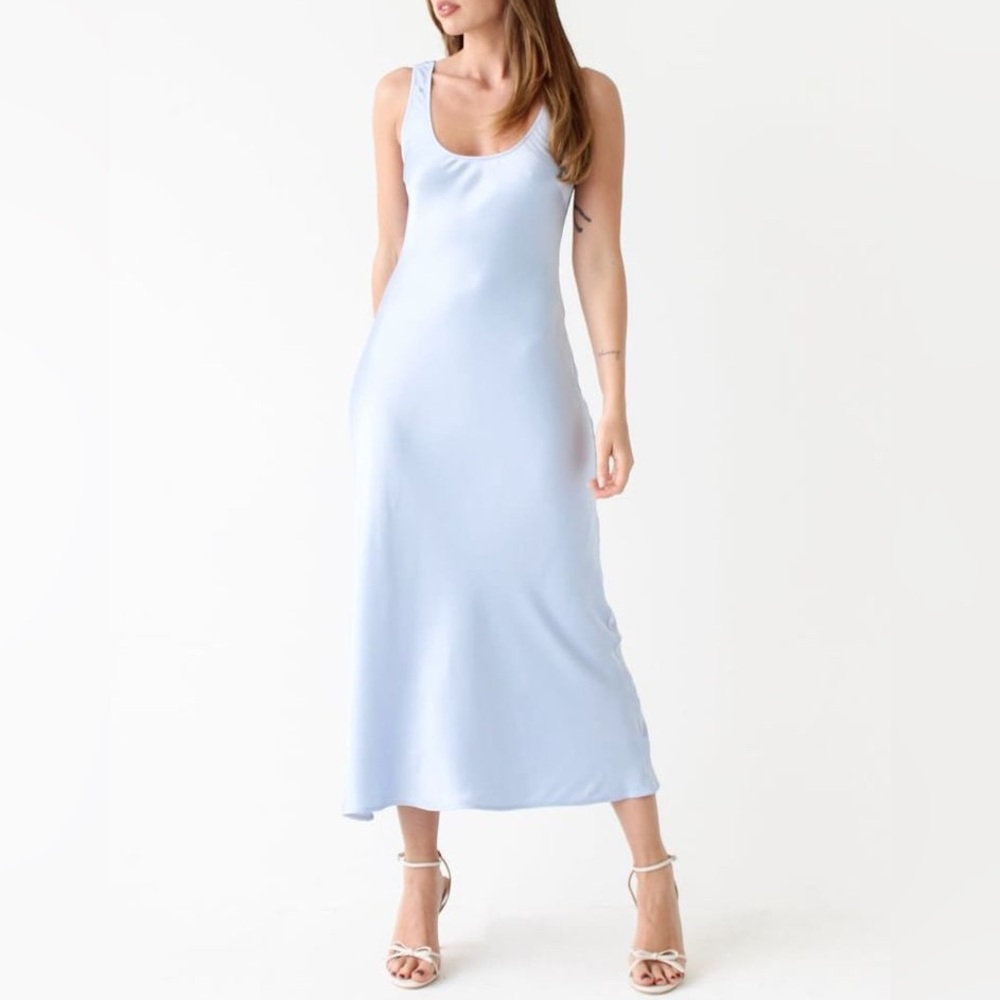 Rumored Market Midi Dress - Ice